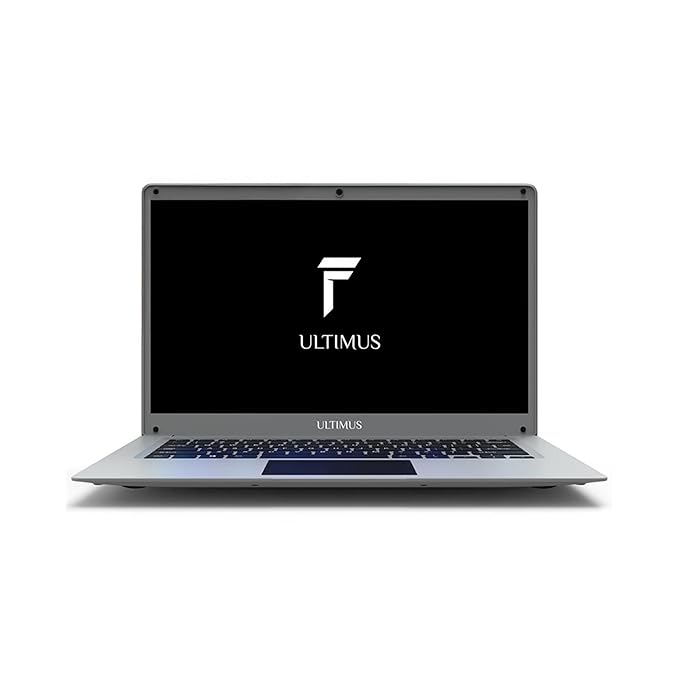 ULTIMUS Pro Intel Celeron Dual Core Laptop 4GB RAM 128GB Emmc Expandable~512GB Intel HD Graphics 2.0x1 3.0x1 USB HDMI SD Card Slot ‎LPDDR4 Dual Speaker Dual Microphone Win 11 Home Cloud Silver, 1.2 kg